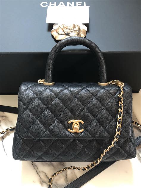 chanel coco handle bag|Chanel coco handbag price uk.